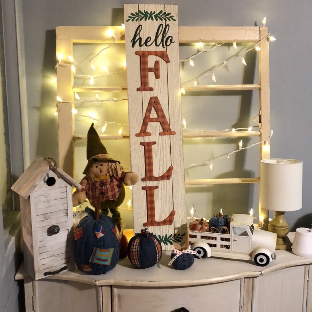 Hello Fall Lighted Porch Sign - Picture 6 of 9